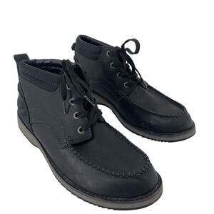 Clarks Men's Black Lace-Up Boots